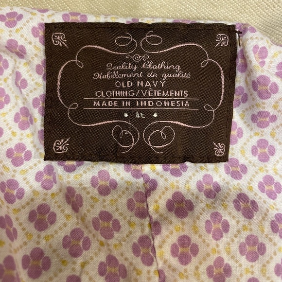 ** 2 for $20** Old Navy kids floral Pea Coat size 4T - Picture 12 of 15